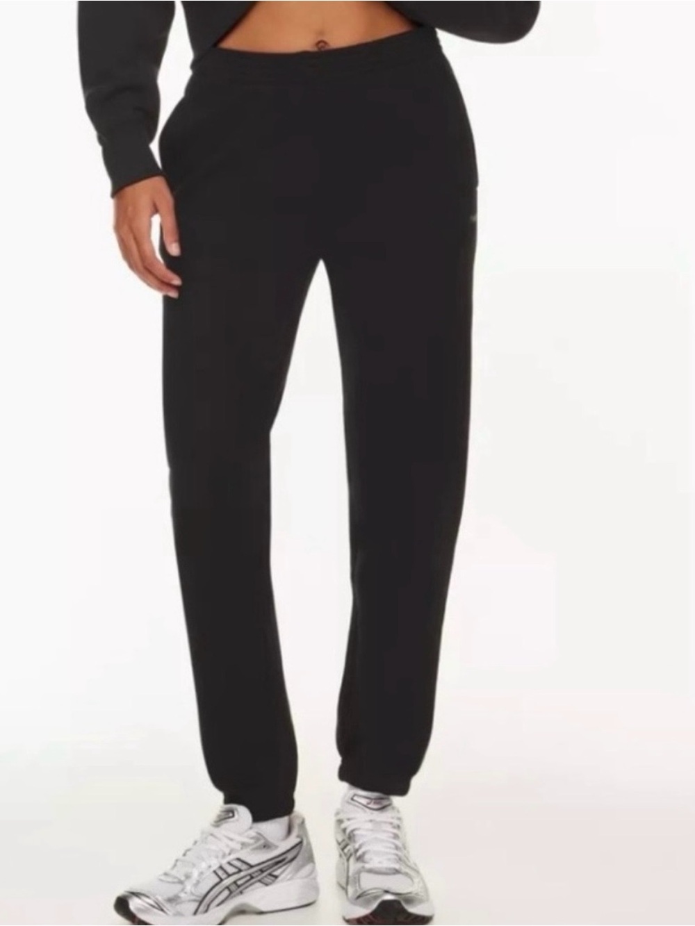 Aritzia Cozy Fleece Perfect Sweatpant Black Size S